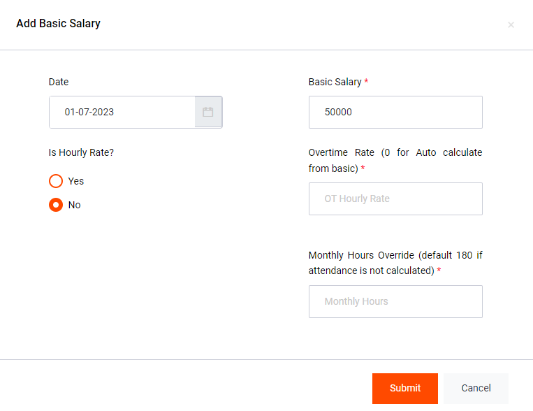 Add Employee Bank Account