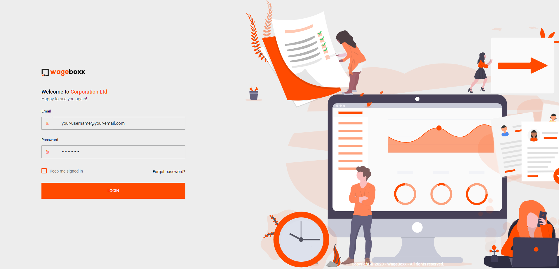 Login Screen Placeholder